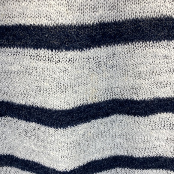J. Crew Factory Linen Striped Raglan Sweater M - Picture 6 of 6